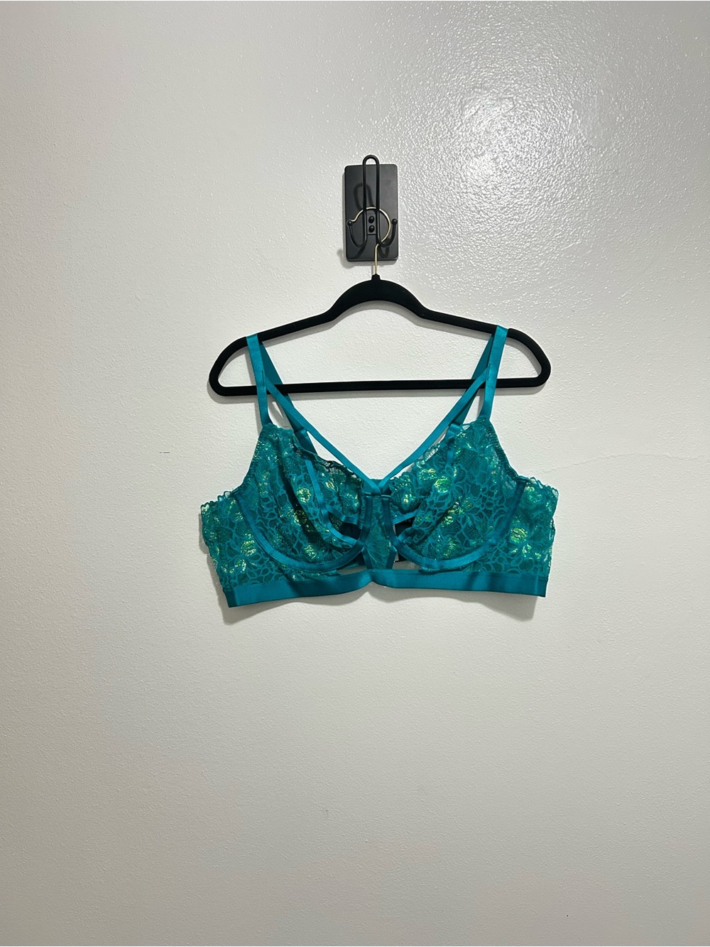 NWT Torrid Fanfare Teal Moody Butterflies Underwire Bralette Size 3 3X